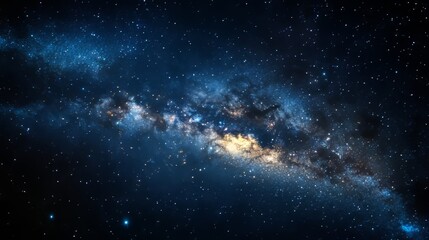 Vibrant Interstellar Scenery With Stardust And Nebulae Against A Cosmic Backdrop. Space, Galaxy, Stars, Universe.