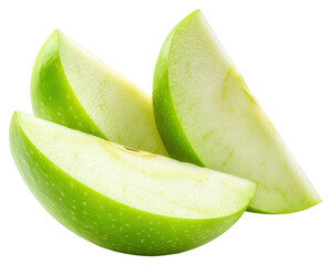 PNG Green apples slice fruit slices weaponry.