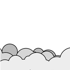 Grey clouds for frame