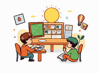 Educational Vector Designs for Engaging Lessons