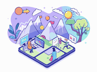 Vibrant Visuals for E-Learning Platforms