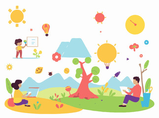 Vibrant Visuals for E-Learning Platforms