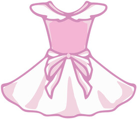 cute pink dress icon