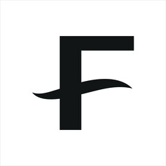 Obraz premium letter F. flower letters. Vintage ornament initial Alphabet. Logo vectornt