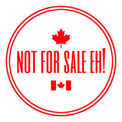 canada not for sale, canada flag logo