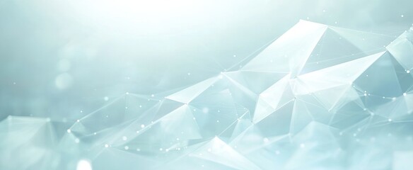 Abstract geometric shapes, light blue, technology background
