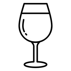 Drinking glass icon for wine or beverage type drinks