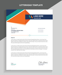 Professional Business Letterhead Design, Vector letterhead templates