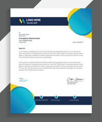 Professional Business Letterhead Design, Vector letterhead templates