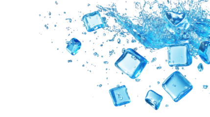 abstract blue background with bubbles isolated on white background
