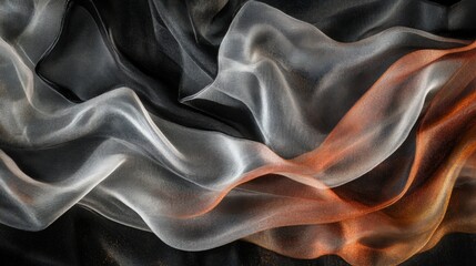 Obraz premium Dynamic abstraction grainy film texture on black background in artistic visuals