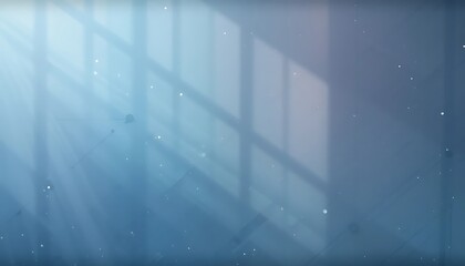 Shadows of a window and sun rays create an abstract design