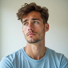 Obraz premium young man thinking