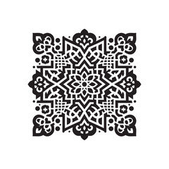 Islamic Mandala Pattern Vector | Arabic Geometric Ornament Design