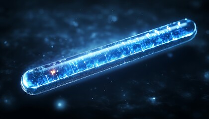 Sci-fi test tube glow