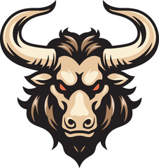Fototapeta premium Minotaur head logo illustration