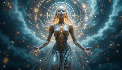 AI Goddess of the Digital Realm