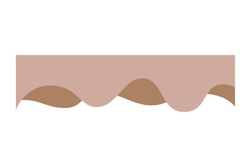 Abstract Border Creative Earth Tone Wavy