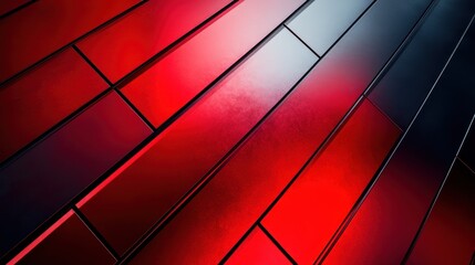 Abstract Red and Black Geometric Pattern: A Modern Design