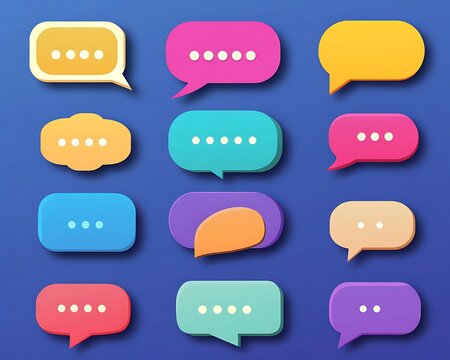 Colorful Chat Bubbles Collection (1)
