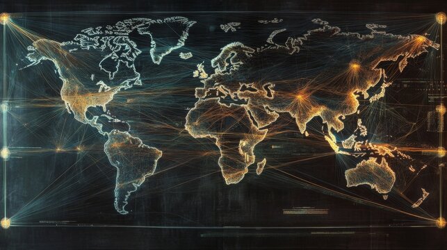 Visualizing data flow in a digital map for edb applications
