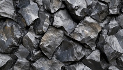 Dark grey rock face texture background