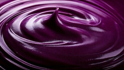 Delicious and luxurious açaí syrup with a vibrant purple hue