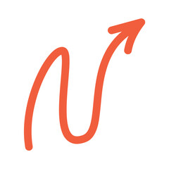 Abstract Lined Arrow Upward Dynamic Artistic Motion