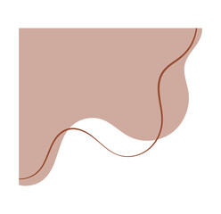 Abstract Border Elegant Soft Wavy