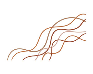 Abstract Border Creative Wavy Line Art