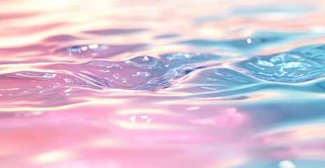 Pastel Water Surface: Dreamlike Texture and Colors