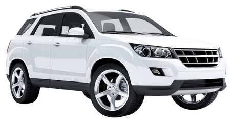 PNG White SUV car suv automobile vehicle.