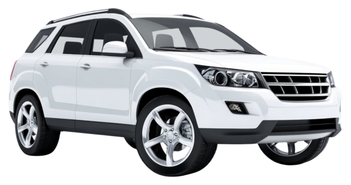 PNG White SUV car suv automobile vehicle.