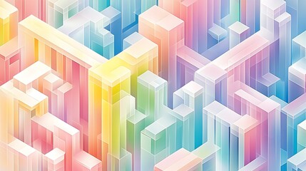 Colorful Abstract Cityscape