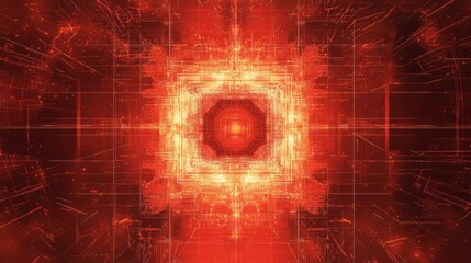 abstract technology and science background featuring a futuristic mesh network with geometric lines and digital grid elements, perfect for high-tech concepts, innovation themes, and modern data visual