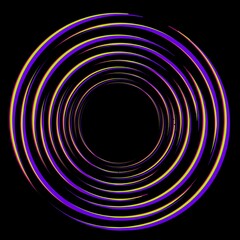 abstract background with circles, abstract background with spiral, circle design, abstract spiral background, logo design,  black background with purple and yellow circles, wall decoration 