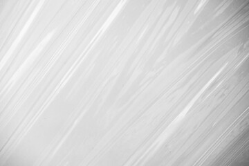 Fototapeta premium White transparent plastic film wrap texture background