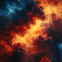 Fototapeta premium Fiery Cloudscape