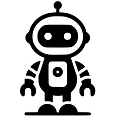 Robot toy silhouette