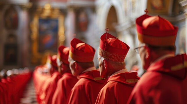 Cardinal Ceremony in a Majestic Church