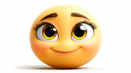 Fototapeta premium Smiling 3D Emoji Illustration