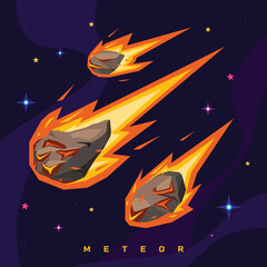 An array of meteorites and meteors on a diverse shapes and sizes, illustrating their distinct characteristics and beauty of space debris.  © Sani Anindita