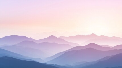 Fototapeta premium Grand Panorama of Layered Dune Valley at Golden Hour With Soft Hues