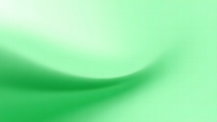 Abstract Green Gradient with Curved Form