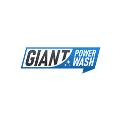 Logotype of giant logo design template