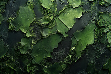 Green Paint Abstract Texture