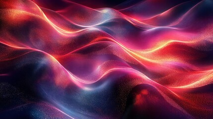 Abstract waves of light and color.