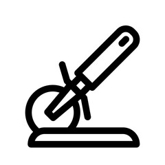 Pizza slicer icon design template