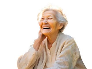 portrait of a senior woman smiling