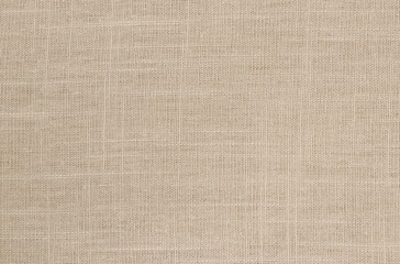 Brown linen fabric texture background, seamless pattern of natural textile.